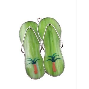 Flip Flops with Palm Trees Design Switchables Glass Cover 3.5" H x 3" W